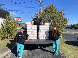 Chiropractor Birmingham AL Troy Lofton Donated Food Boxes